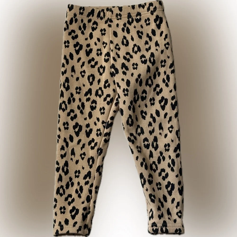 Carter’s Girls Leopard Print Cozy Fleece Leggings Size 4